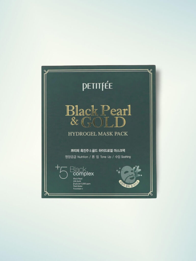 Petitfee – Black Pearl & Gold Hydrogel beauty mask