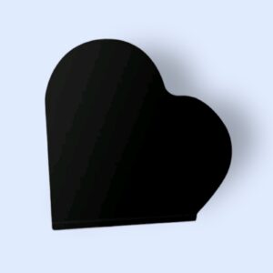 Ακρυλική Παλέτα Καρδιά- Μαύρη