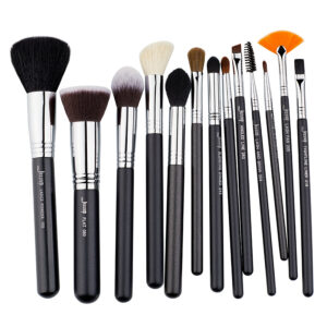 Pro Makeup Brush 13τμχ, Black Silver (T301)