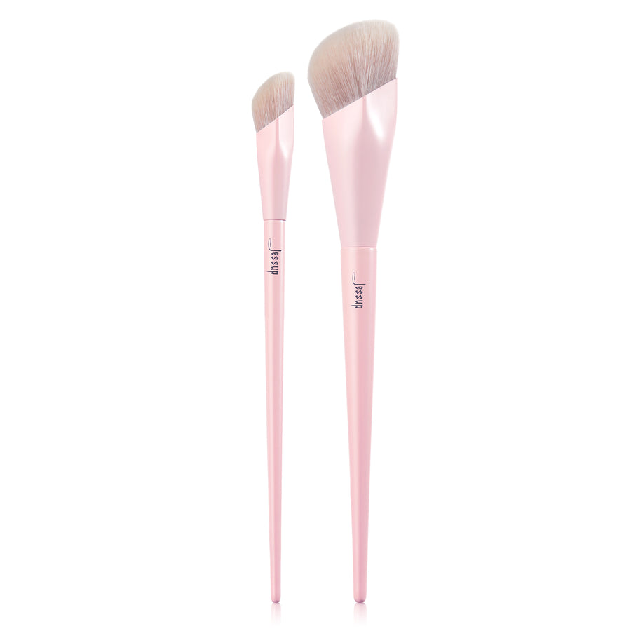 Σετ πινέλων,  Jessup Pink Makeup Brushes, 2τμχ,(T497)