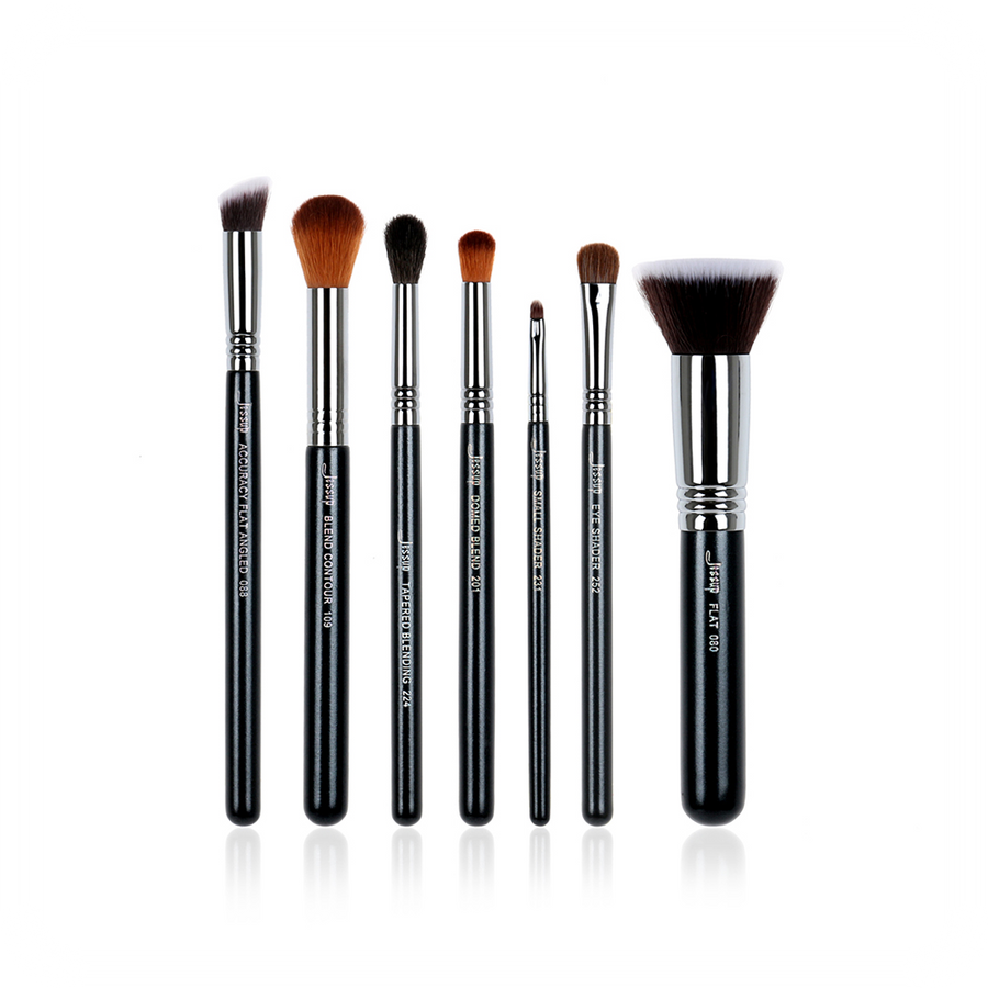 Jessup Pro Makeup Set 7τμχ Black/Silver (T119)