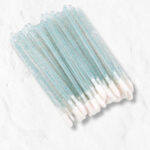Lip applicator - Γαλάζιο διάφανο glitter 40τμχ
