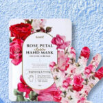 Rose Petal Satin Hand Mask - Koelf, 1 ζευγάρι