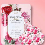 Rose Petal Satin Foot Mask - Koelf, 1 ζευγάρι