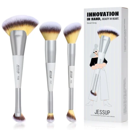 Jessup Makeup Brushes Set 3pcs Dual Ended T521